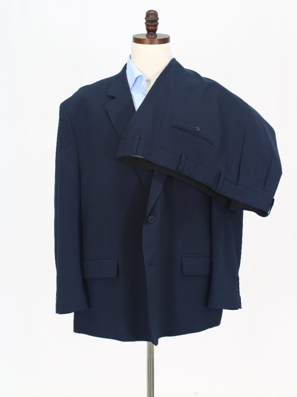 GS 56R 52x32 Navy Full Suit 2-Button Solid R938